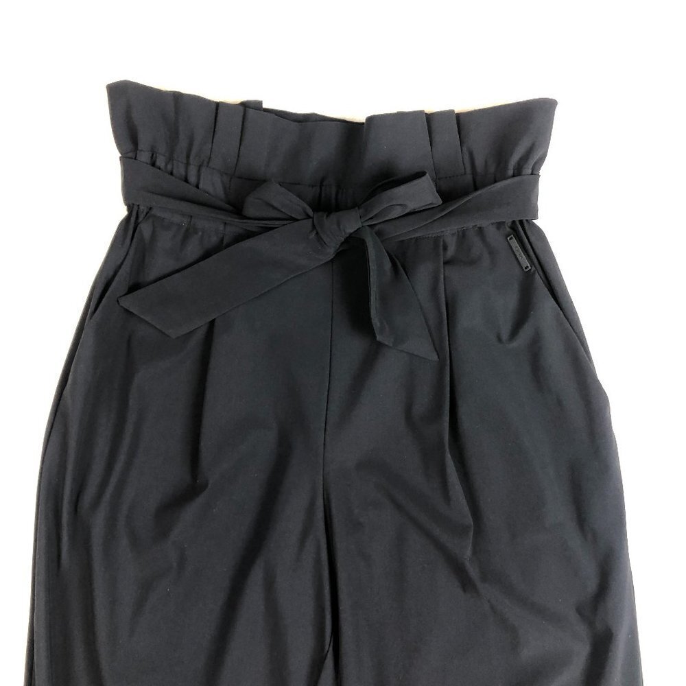 ONA by YOON CHUNG Paper Bag Stretch Pant Black - Picture 5 of 11